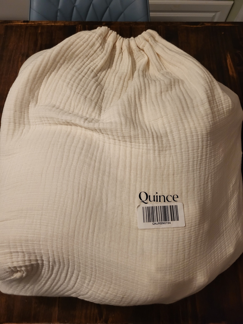 NEW Quince Organic Cotton Gauze Box Quilt Full/Queen Color Dune - Picture 3 of 7